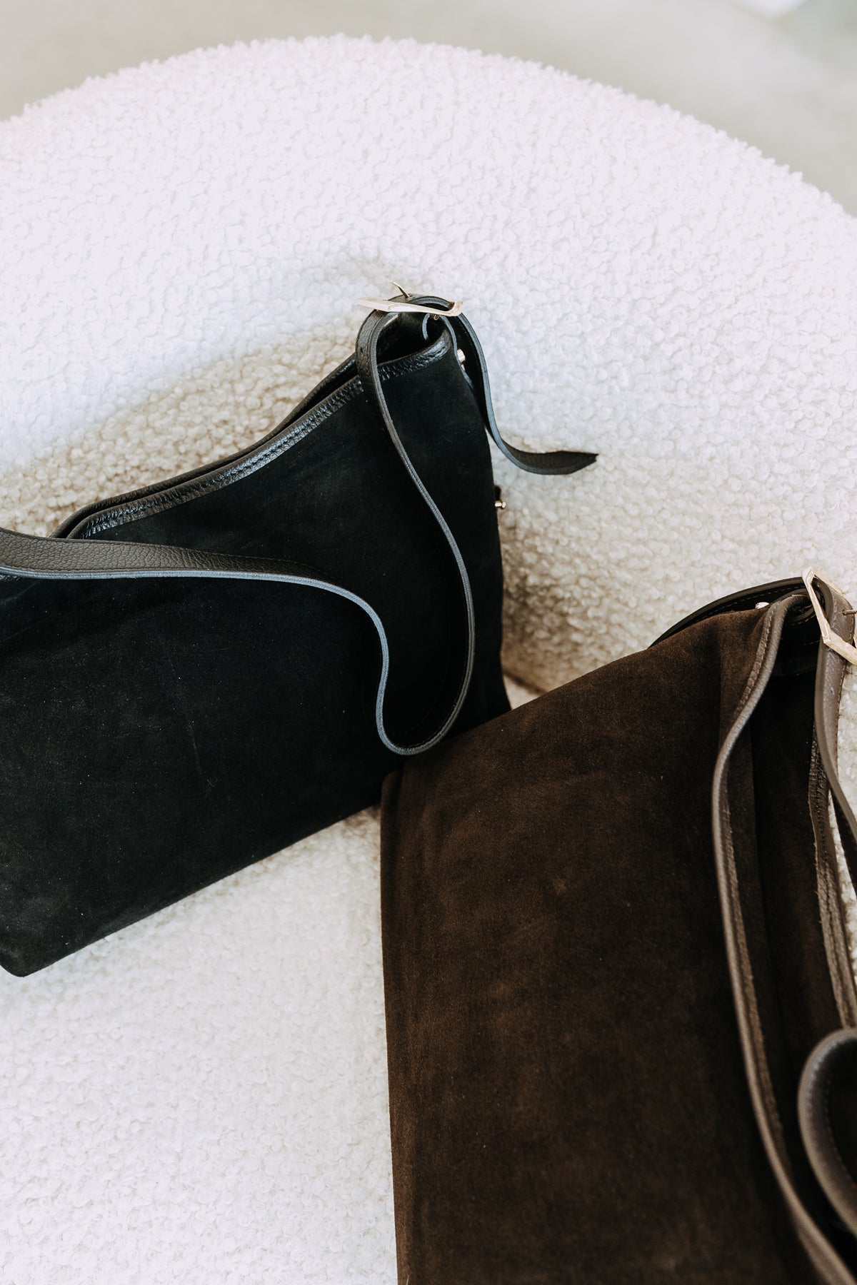 FLINCH SUEDE SHOULDER BAG