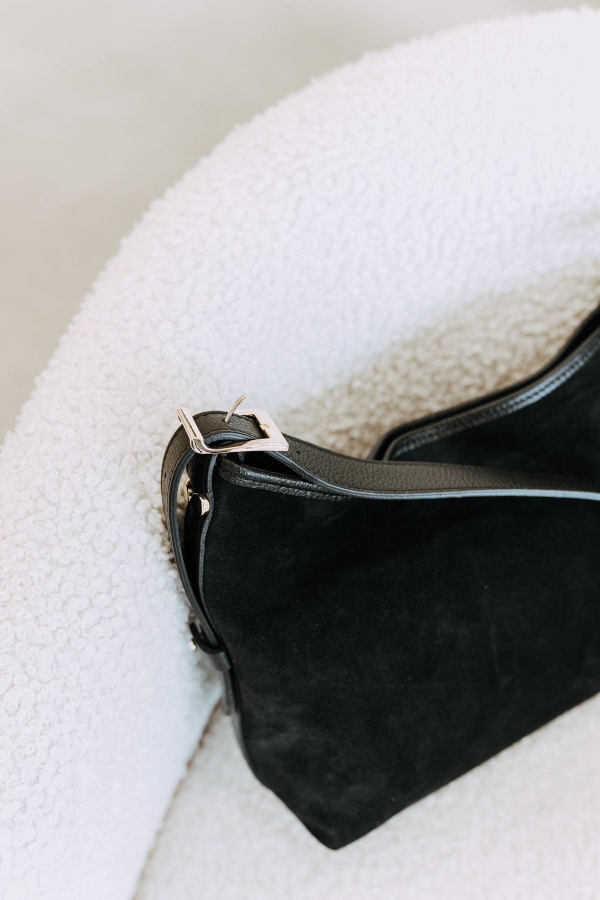 FLINCH SUEDE SHOULDER BAG