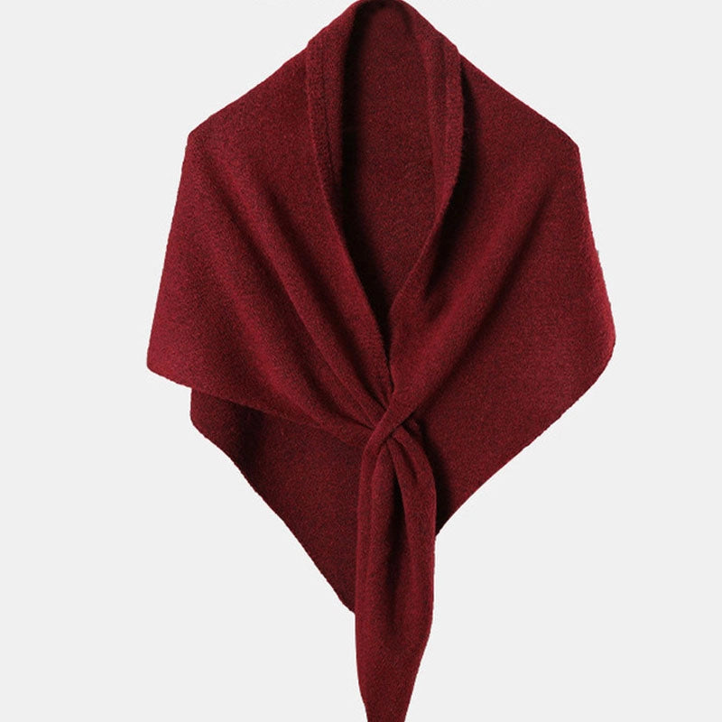 WOOL BLEND TRIANGLE SCARF