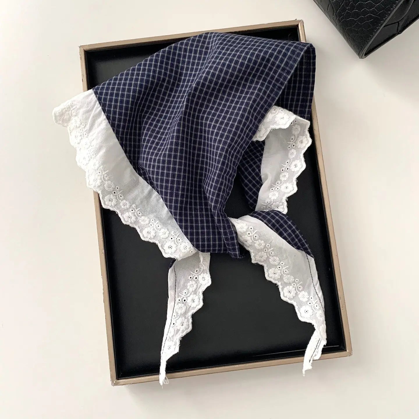 GINGHAM HEAD SCARF