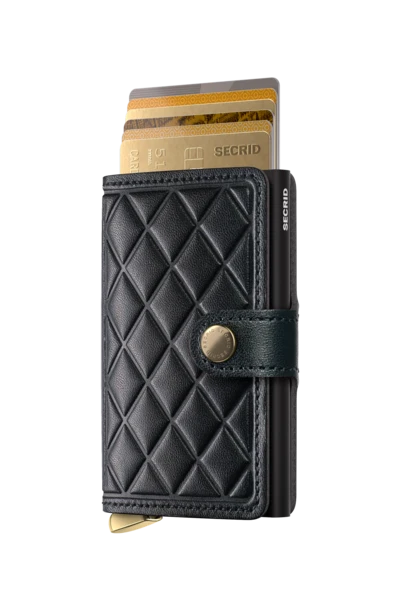 EMBOSSED DIAMOND MINI WALLET