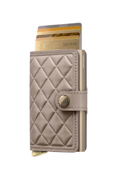 EMBOSSED DIAMOND MINI WALLET