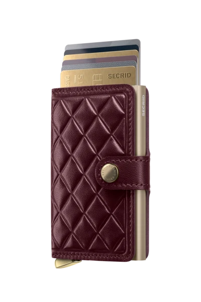 EMBOSSED DIAMOND MINI WALLET