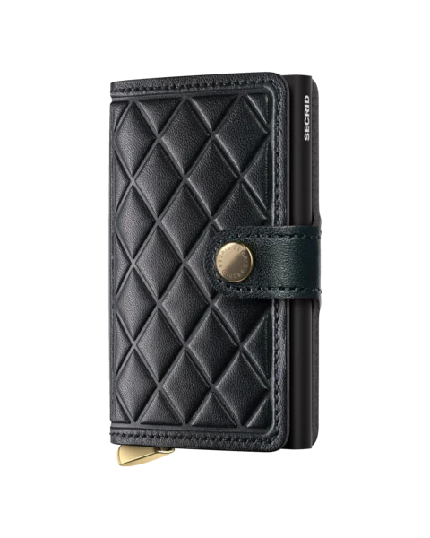 EMBOSSED DIAMOND MINI WALLET