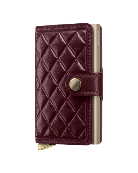 EMBOSSED DIAMOND MINI WALLET