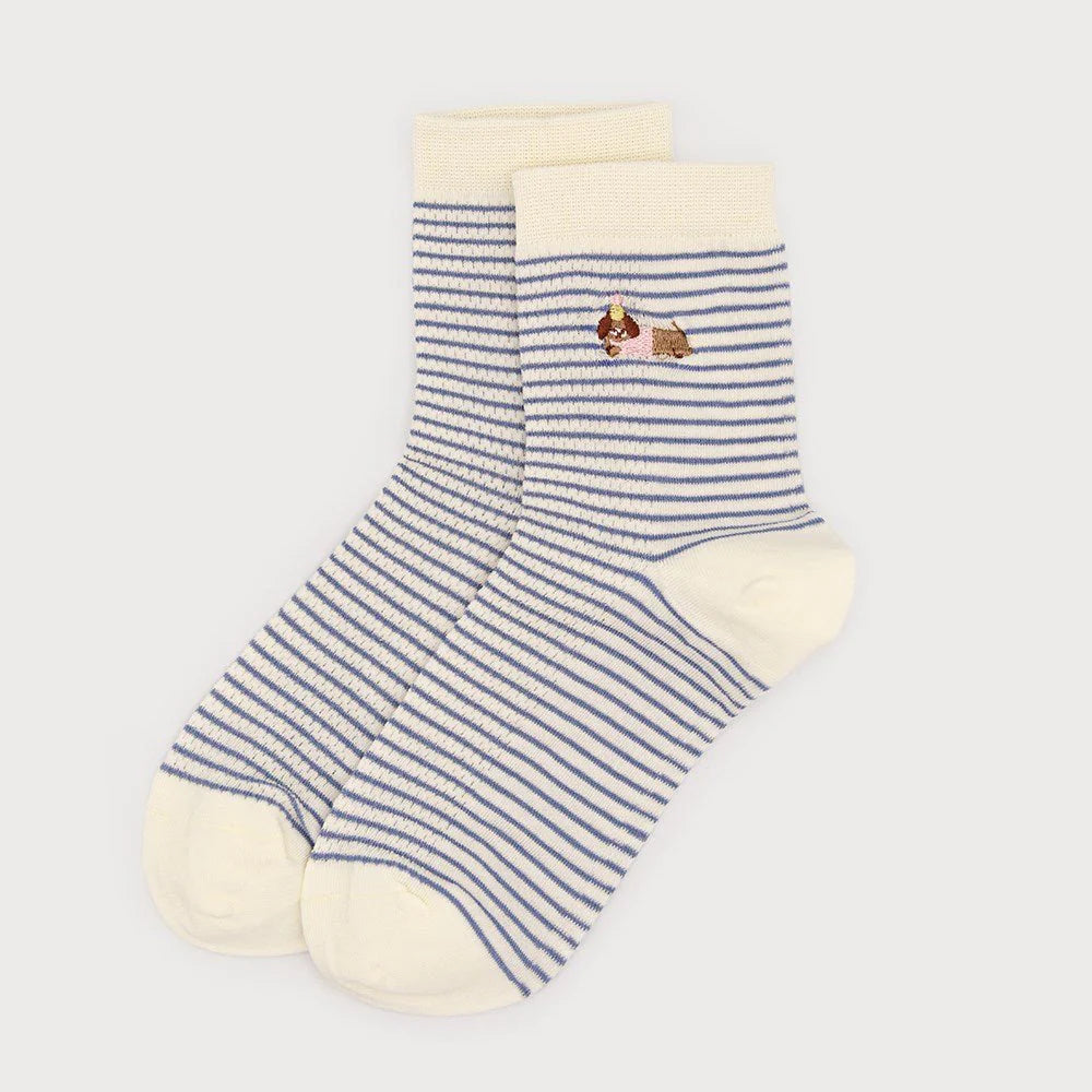 STRIPED DOG SOCKS