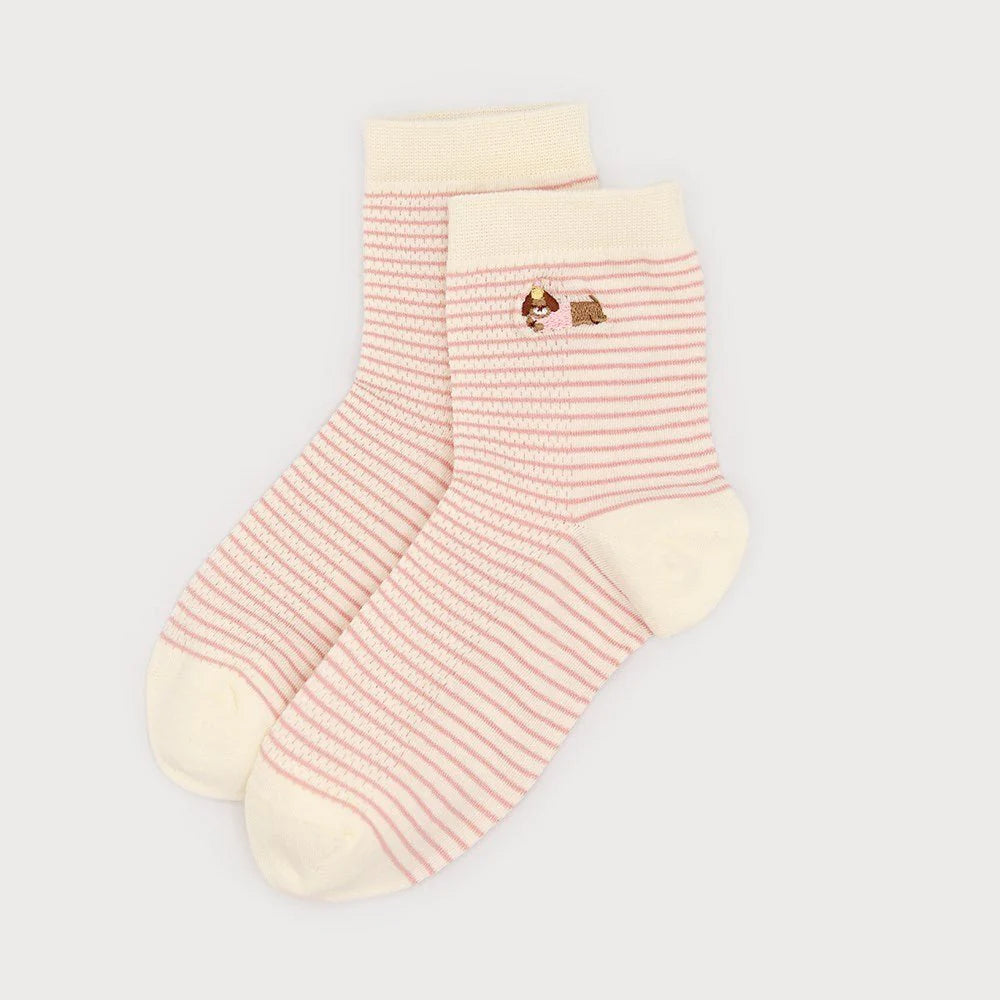 STRIPED DOG SOCKS