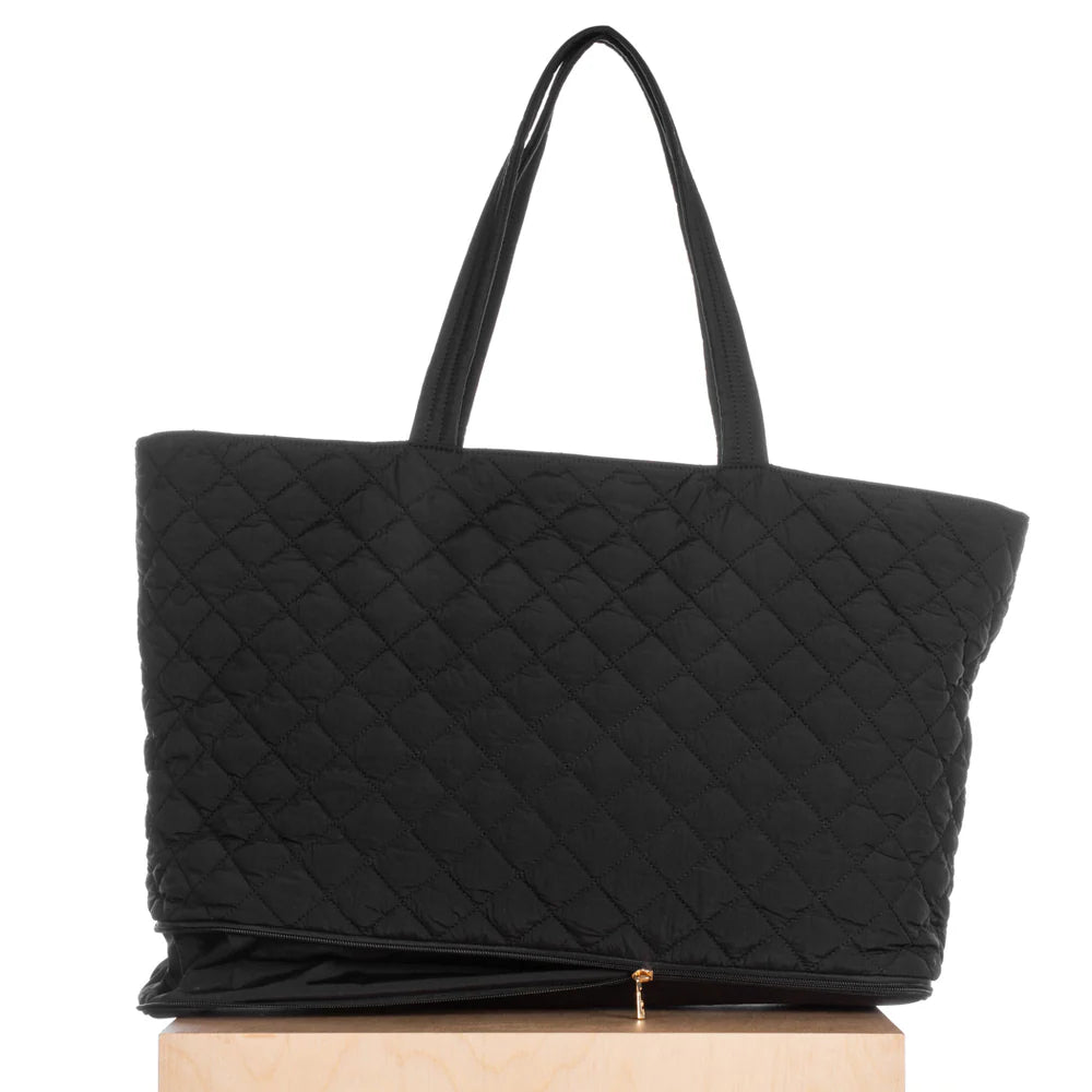 QUILTED EXPANDABLE TOTE