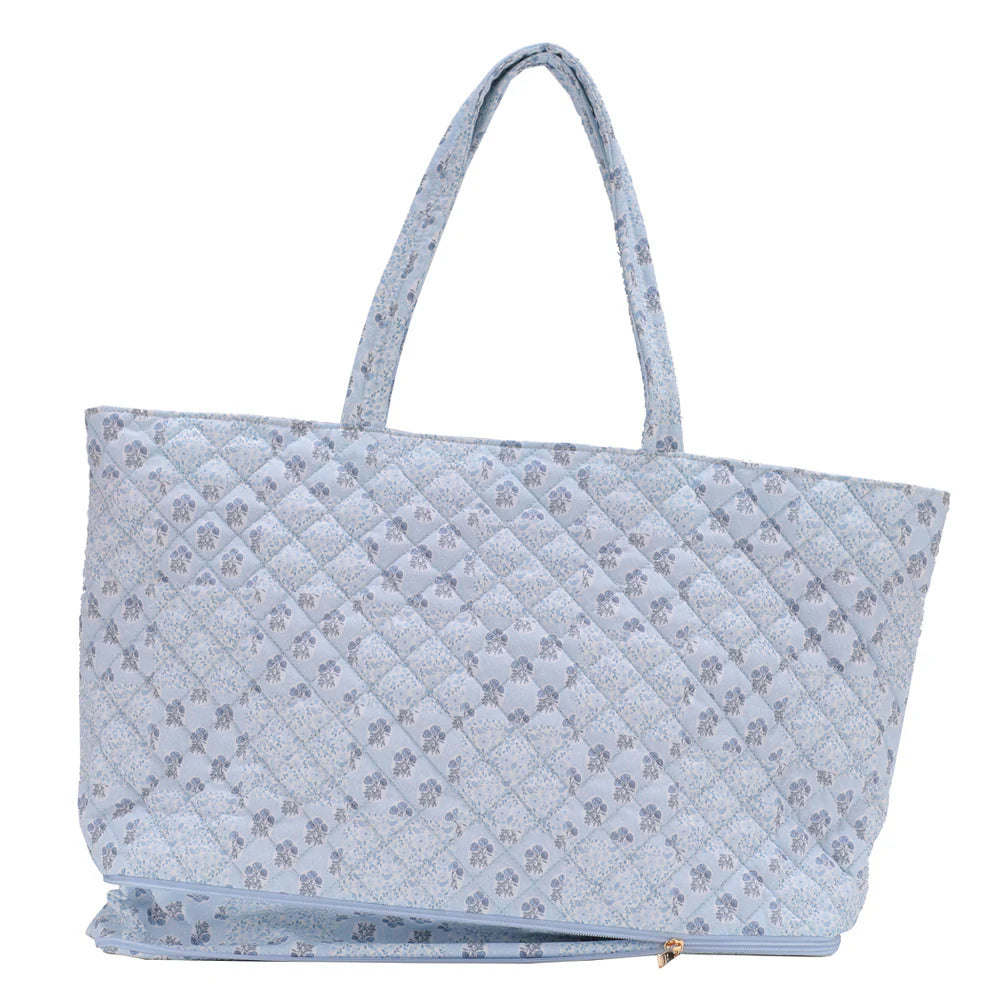 QUILTED EXPANDABLE TOTE
