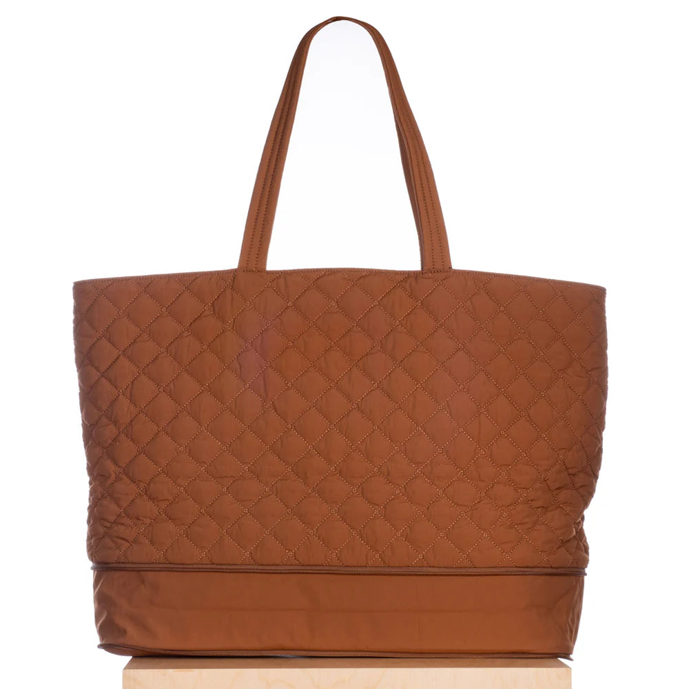 QUILTED EXPANDABLE TOTE