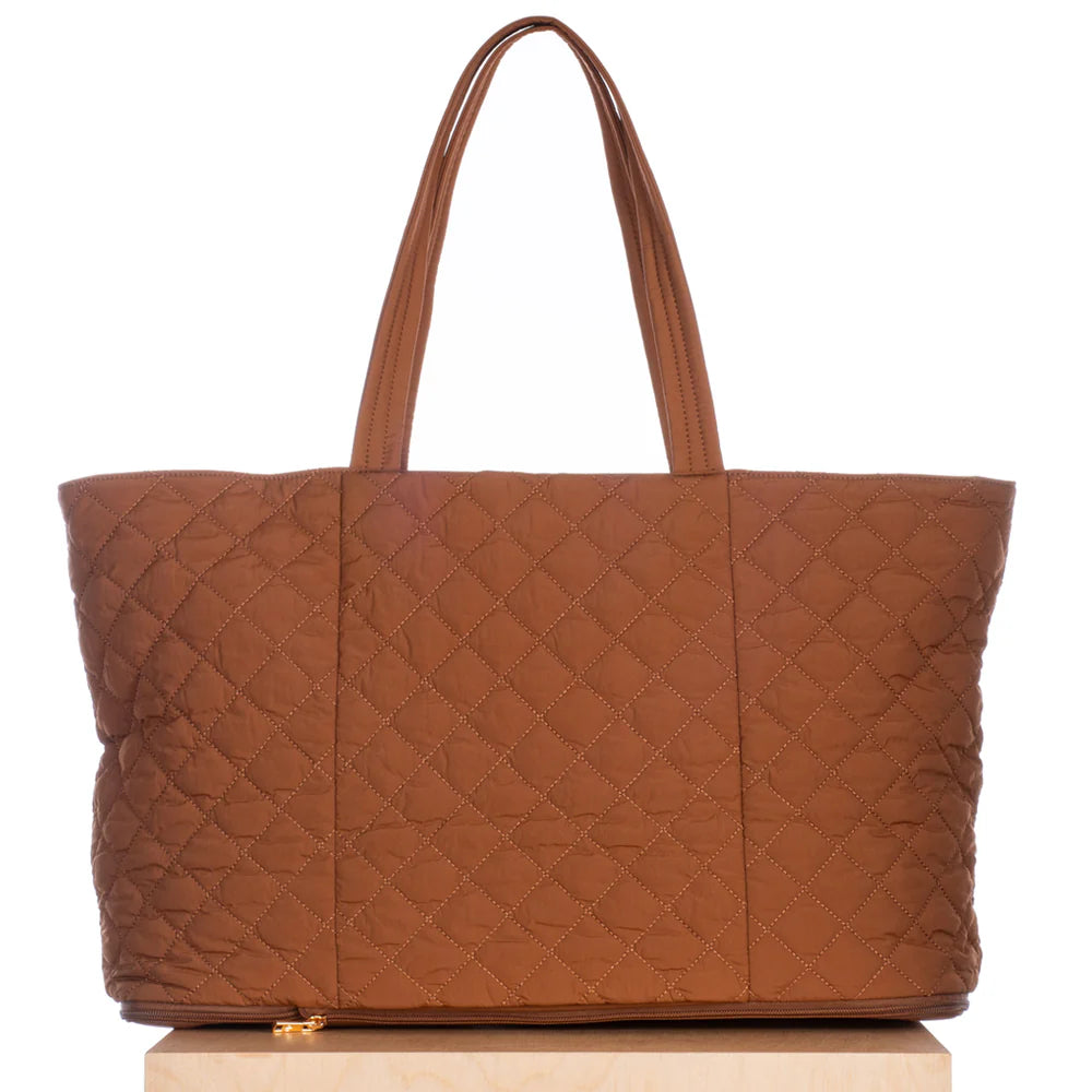 QUILTED EXPANDABLE TOTE