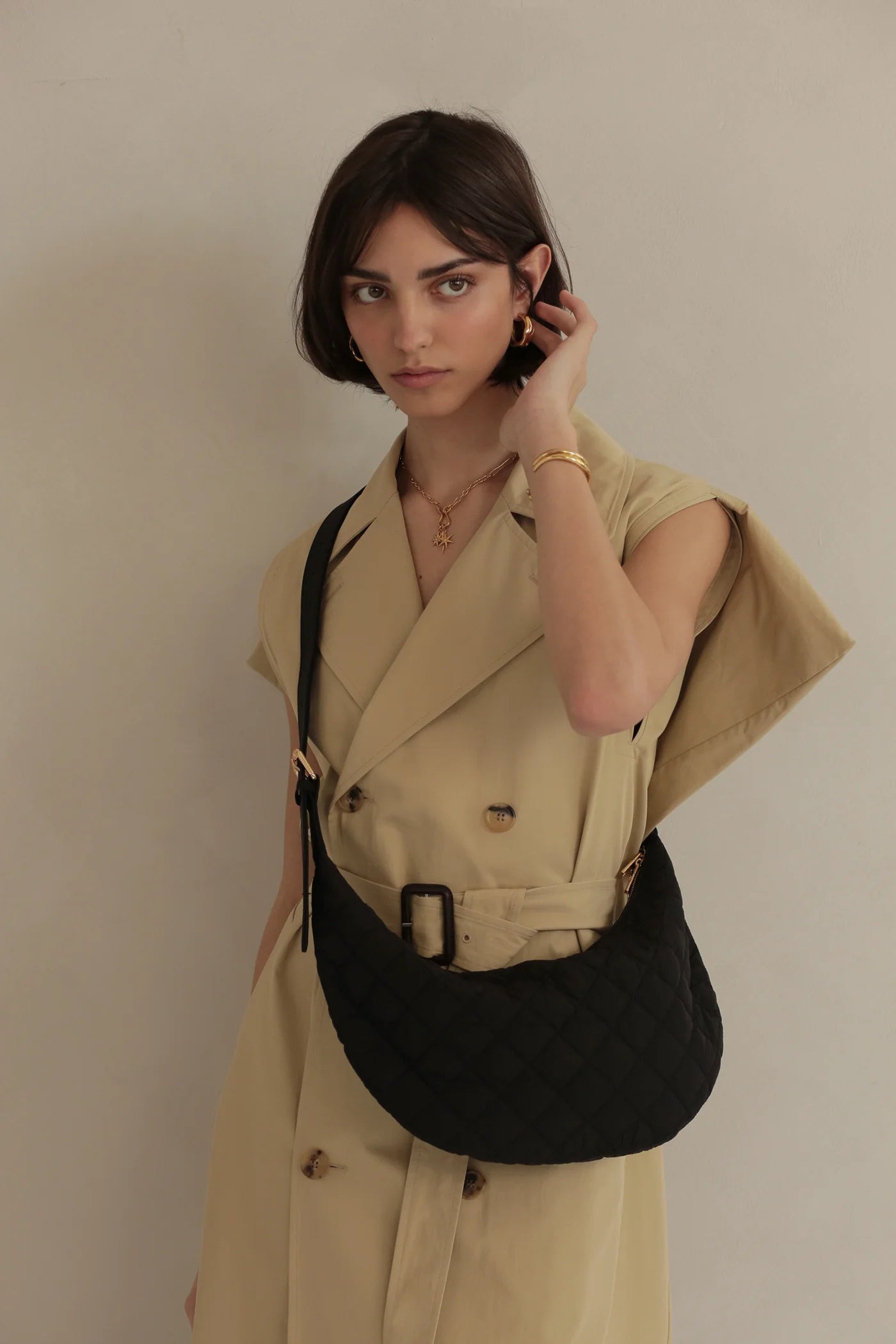 SLOUCHY QUILTED CROSSBODY