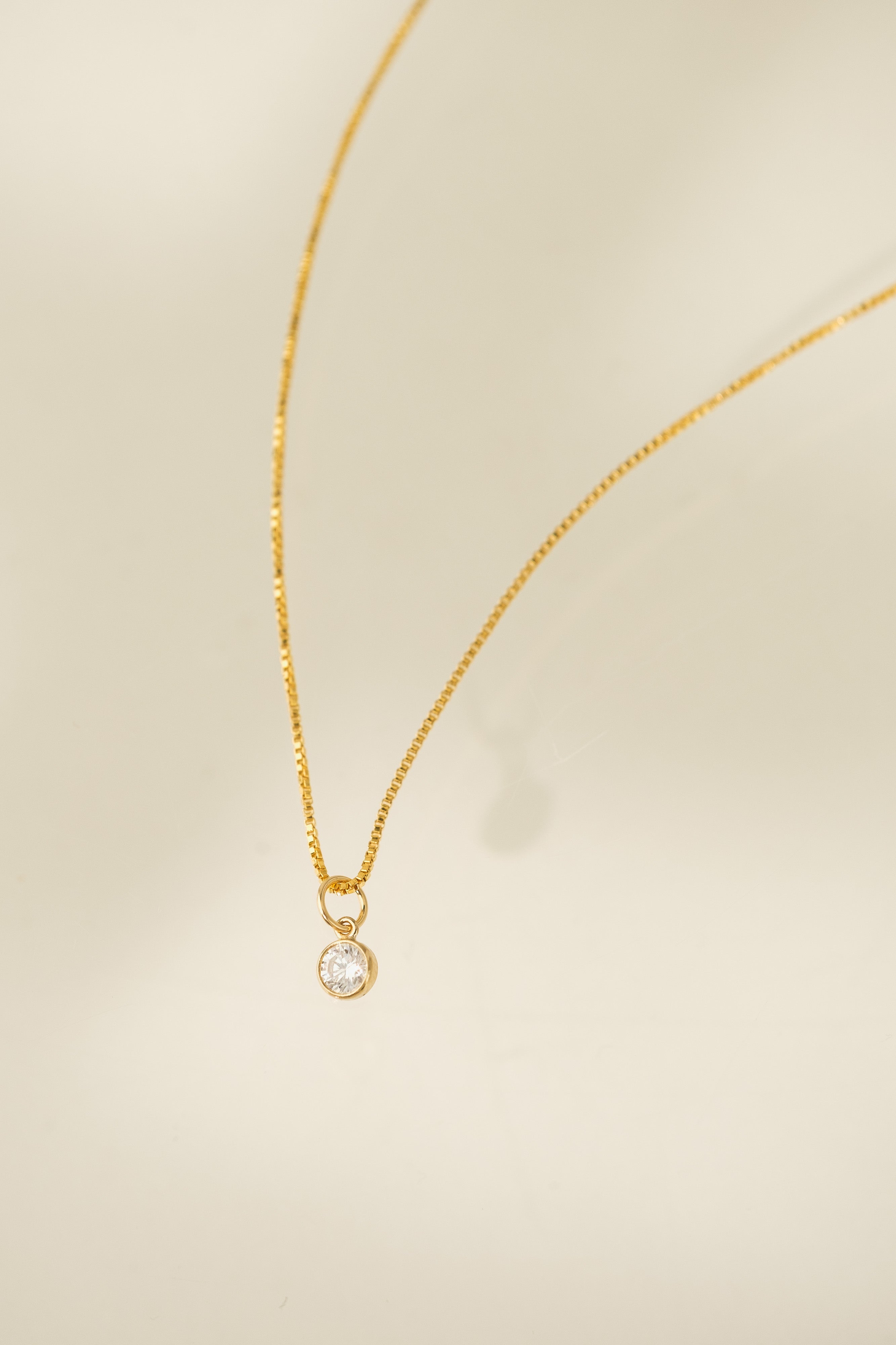 CRYSTAL GOLD FILLED NECKLACE