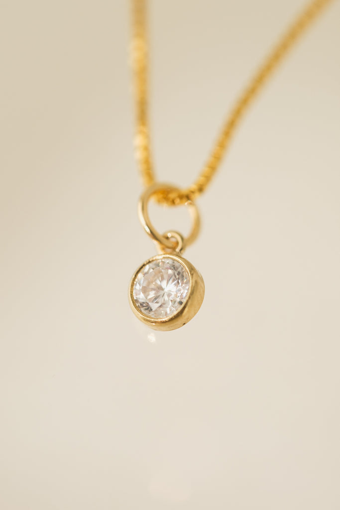 CRYSTAL GOLD FILLED NECKLACE